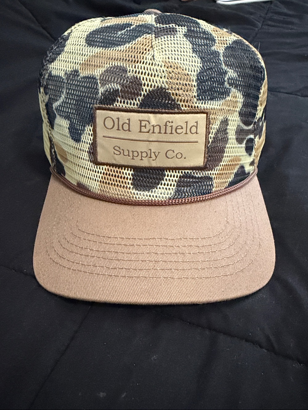 Men's Camo Mesh Trucker Cap - Brown